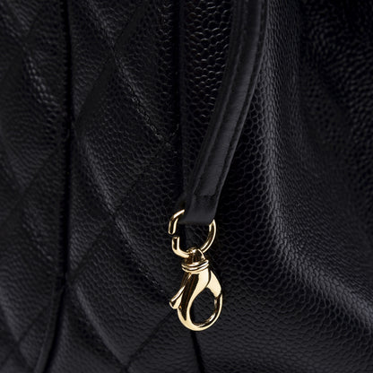 Chanel Caviar Quilted XL Grand Shopping Tote GST Black 10 of 12