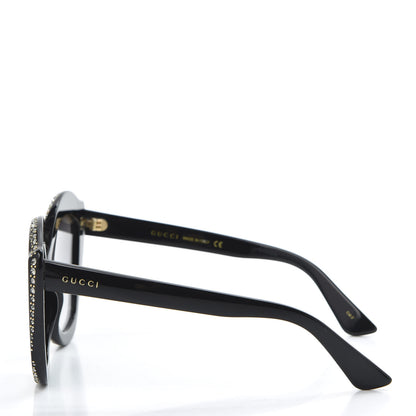 Gucci Crystal Cat Eye GG0118S Sunglasses Black 3 of 8