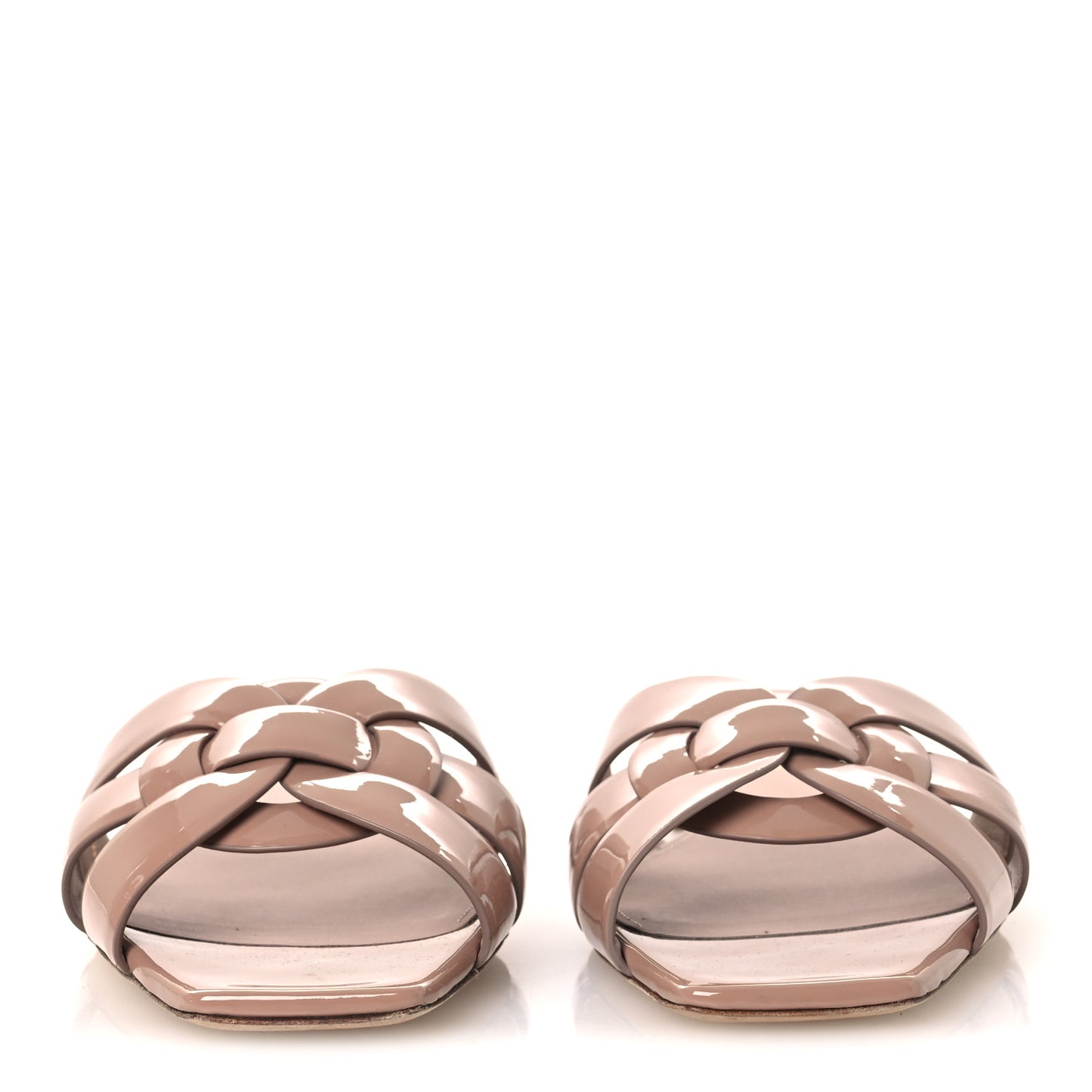 Patent Tribute 05 Slide Sandals 38.5 Nude
