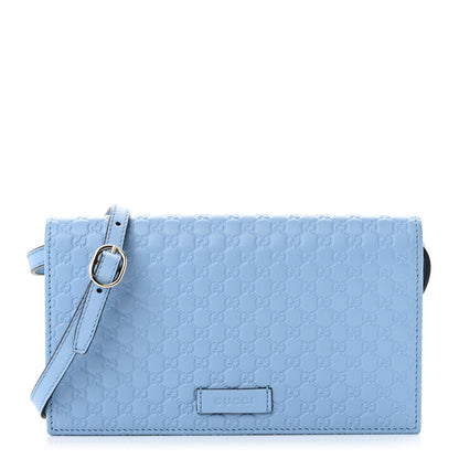 Gucci Microguccissima Crossbody Wallet Mineral Blue 1 of 9