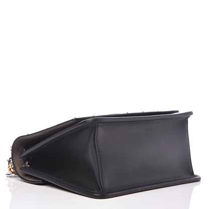 Fendi Vitello Liberty F is Studded Small Kan I Shoulder Bag Black 5 of 13