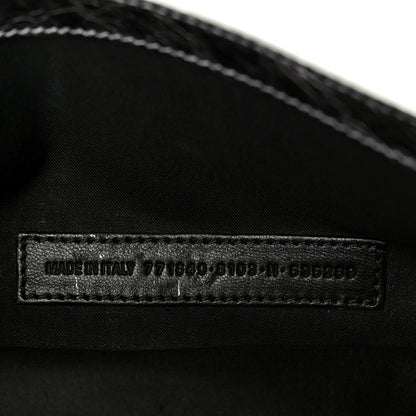 Balenciaga Metallic Agneau Arena Small Le Cagole Sling Bag Silver 7 of 10