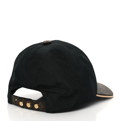 Louis Vuitton Polyester Silk Monogram LV Get Ready Cap M Black 3 of 7
