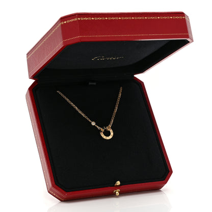 Cartier 18K Yellow Gold 2 Diamond LOVE Necklace 6 of 6