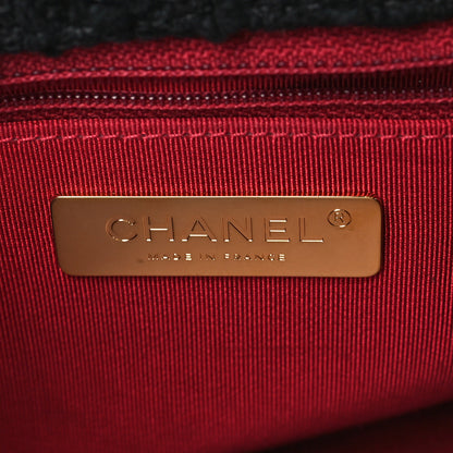 Chanel Tweed Quilted Medium Chanel 19 Flap Black 6 of 8