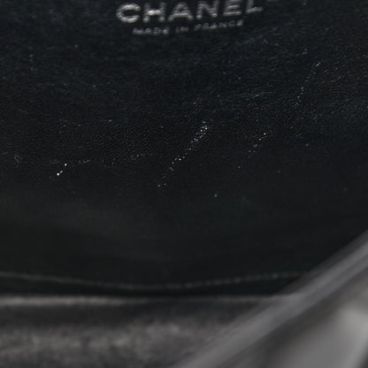 Chanel Lambskin Quilted Jumbo Flap Bijoux Chain Black 8 of 12