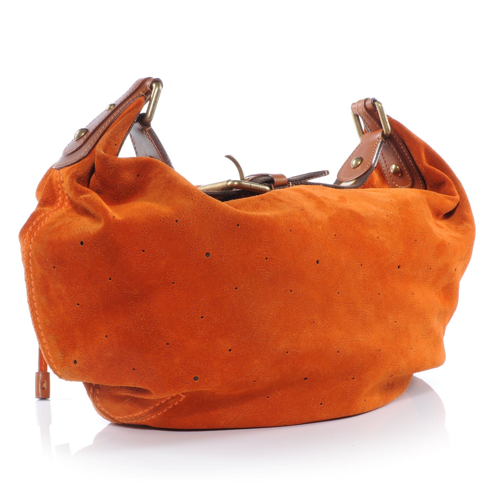 Louis Vuitton Suede Mahina Onatah GM Orange 3 of 8