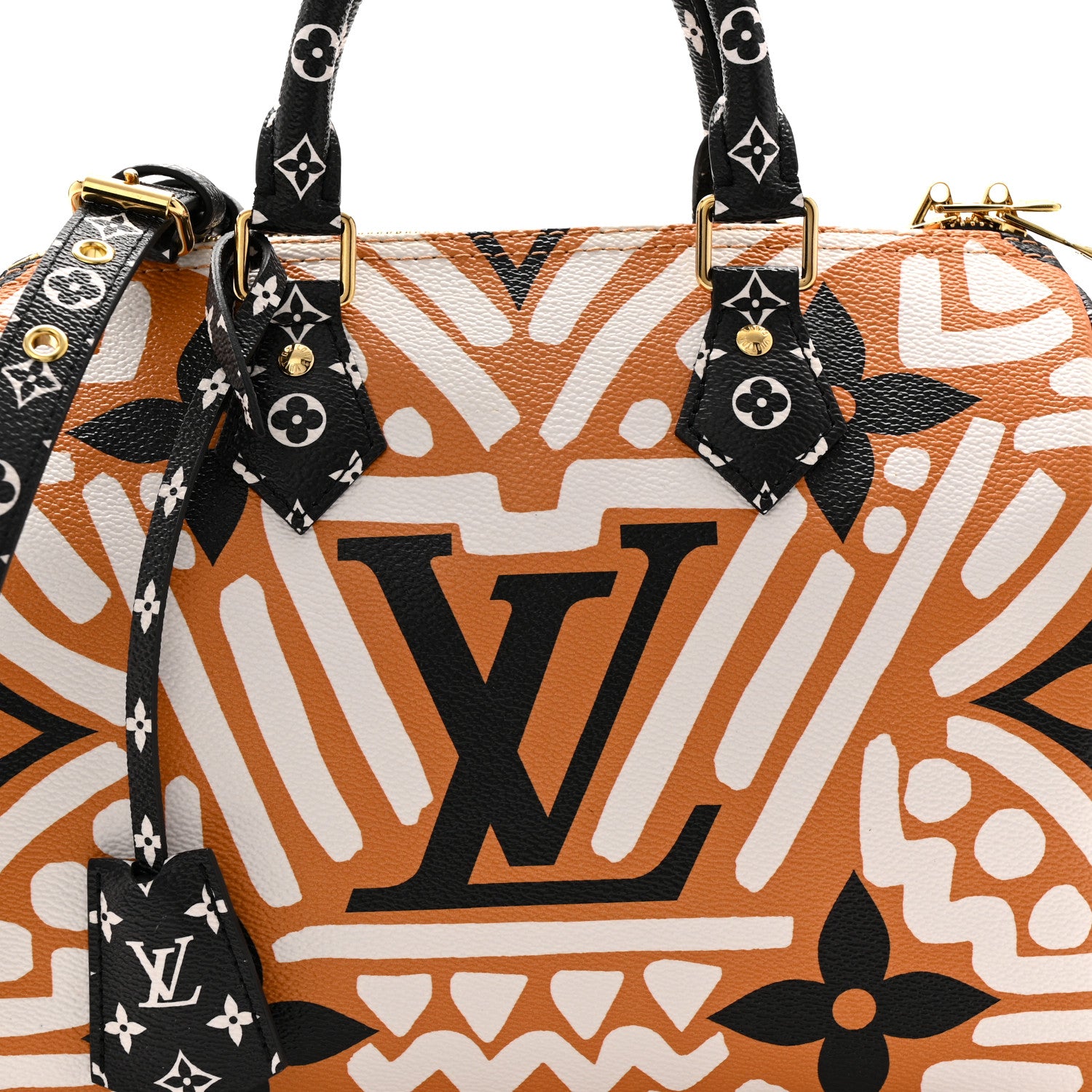 Louis Vuitton Monogram Giant Crafty Speedy Bandouliere 25 Creme Caramel 7 of 10