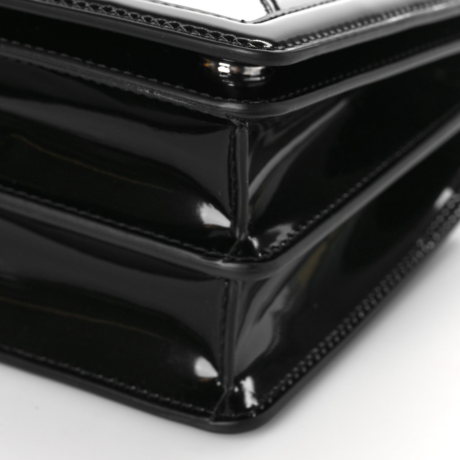 Dolce & Gabbana Polished Calfskin Patchwork Zebra 3.5 Crossbody Bag Black White 8 of 8