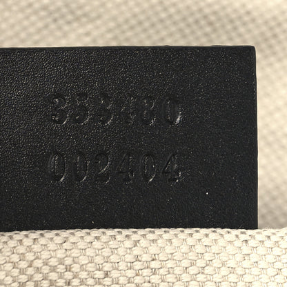 Gucci Canvas Flora Knight Travel Laptop Document Case Black 7 of 8