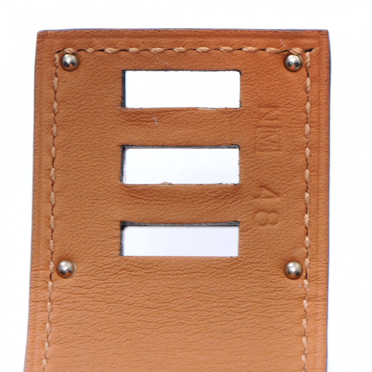 Shiny Alligator Kelly Dog Cuff Havanne