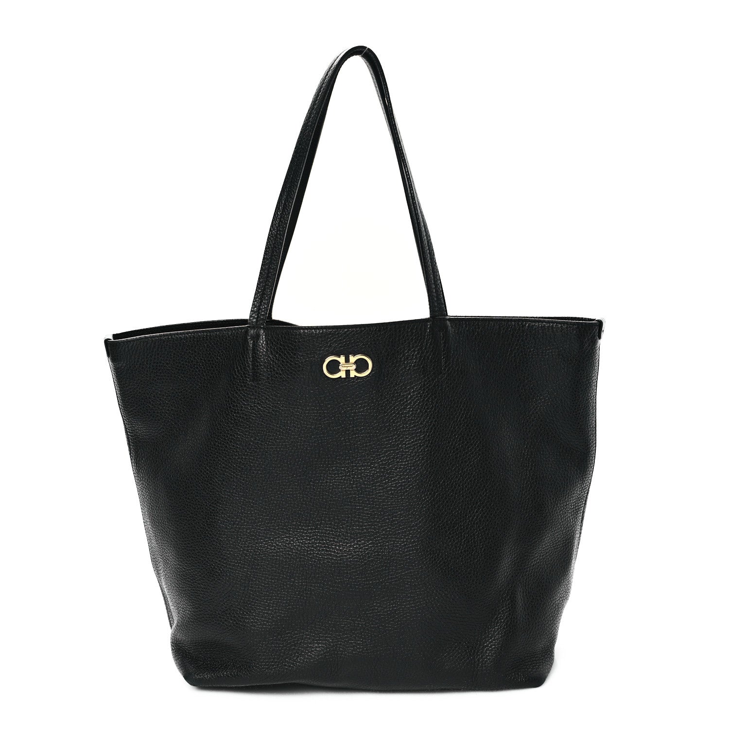 Salvatore Ferragamo Calfskin Tote Black 1 of 11