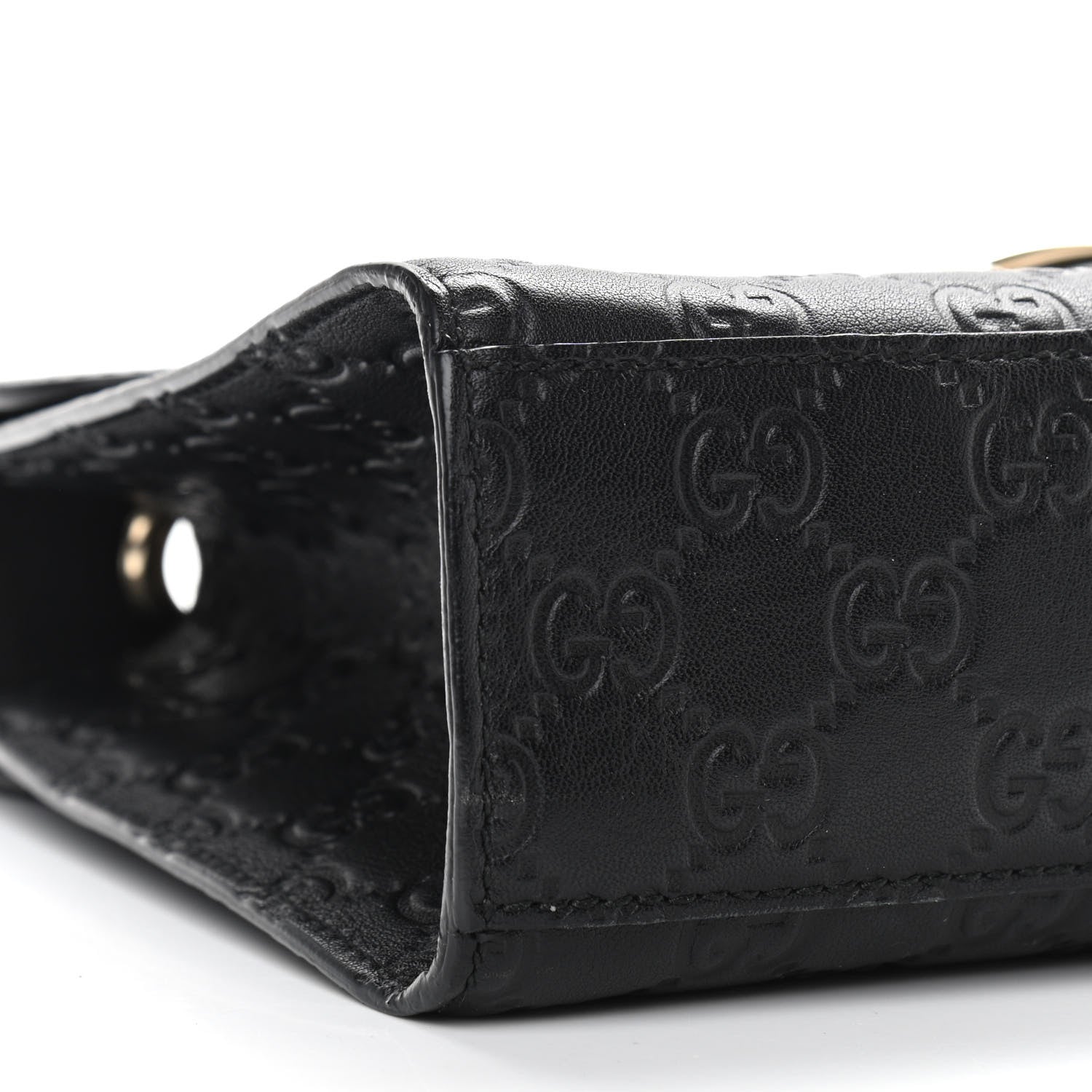 Gucci Guccissima Medium Emily Chain Shoulder Bag Black 10 of 11