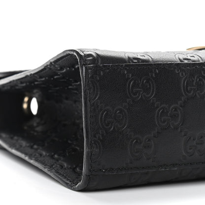Gucci Guccissima Medium Emily Chain Shoulder Bag Black 10 of 11