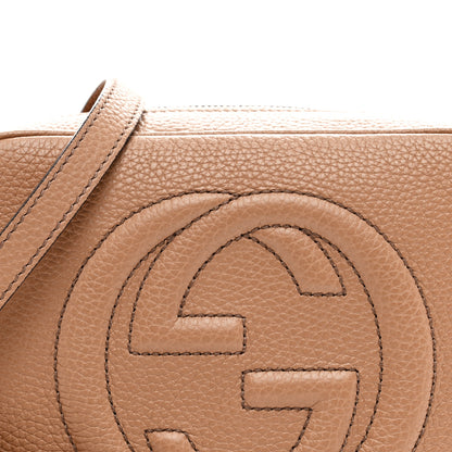 Gucci Pebbled Calfskin Small Soho Disco Bag Camelia 8 of 10