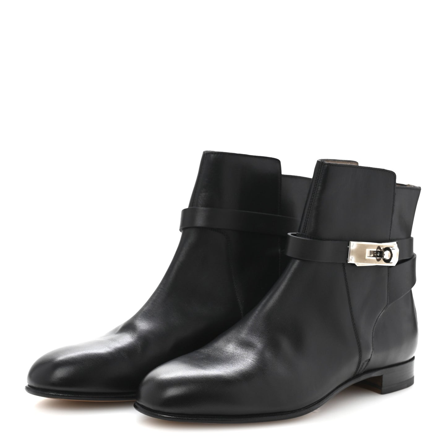 Calfskin Neo Low Boots 38 Black