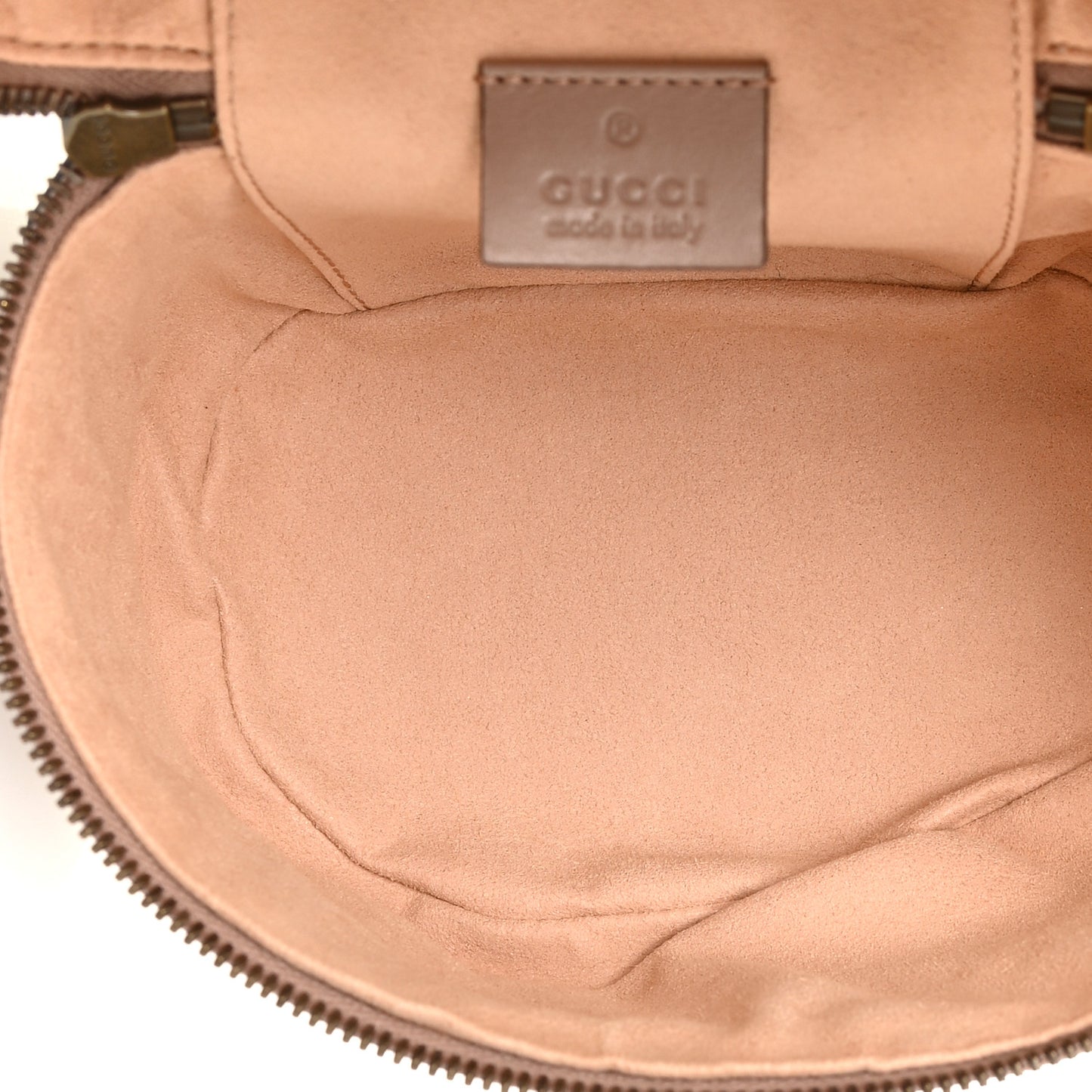 Calfskin Matelasse Mini GG Marmont Round Backpack Porcelain Rose