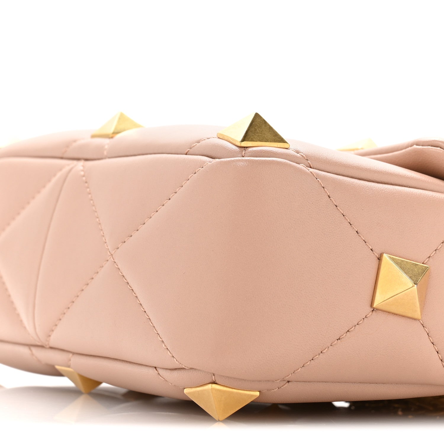 Valentino Garavani Nappa Medium Roman Stud Shoulder Bag Rose Cannelle 9 of 11