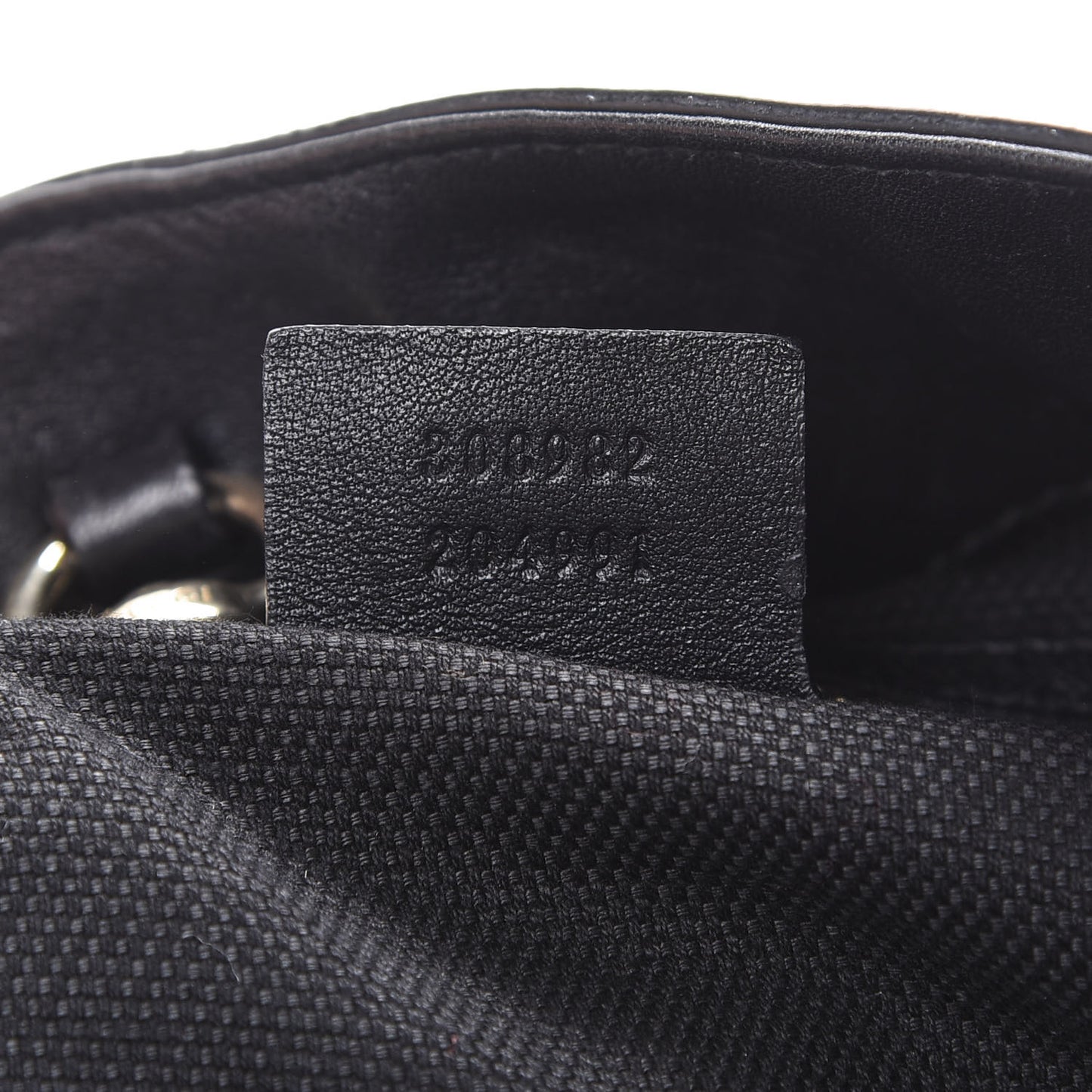 Patent Medium Soho Chain Shoulder Bag Black