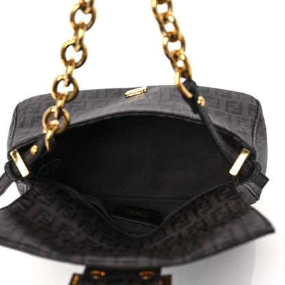 Fendi Zucchino Spalmati Forever Mini Mama Baguette Moro Black 4 of 8