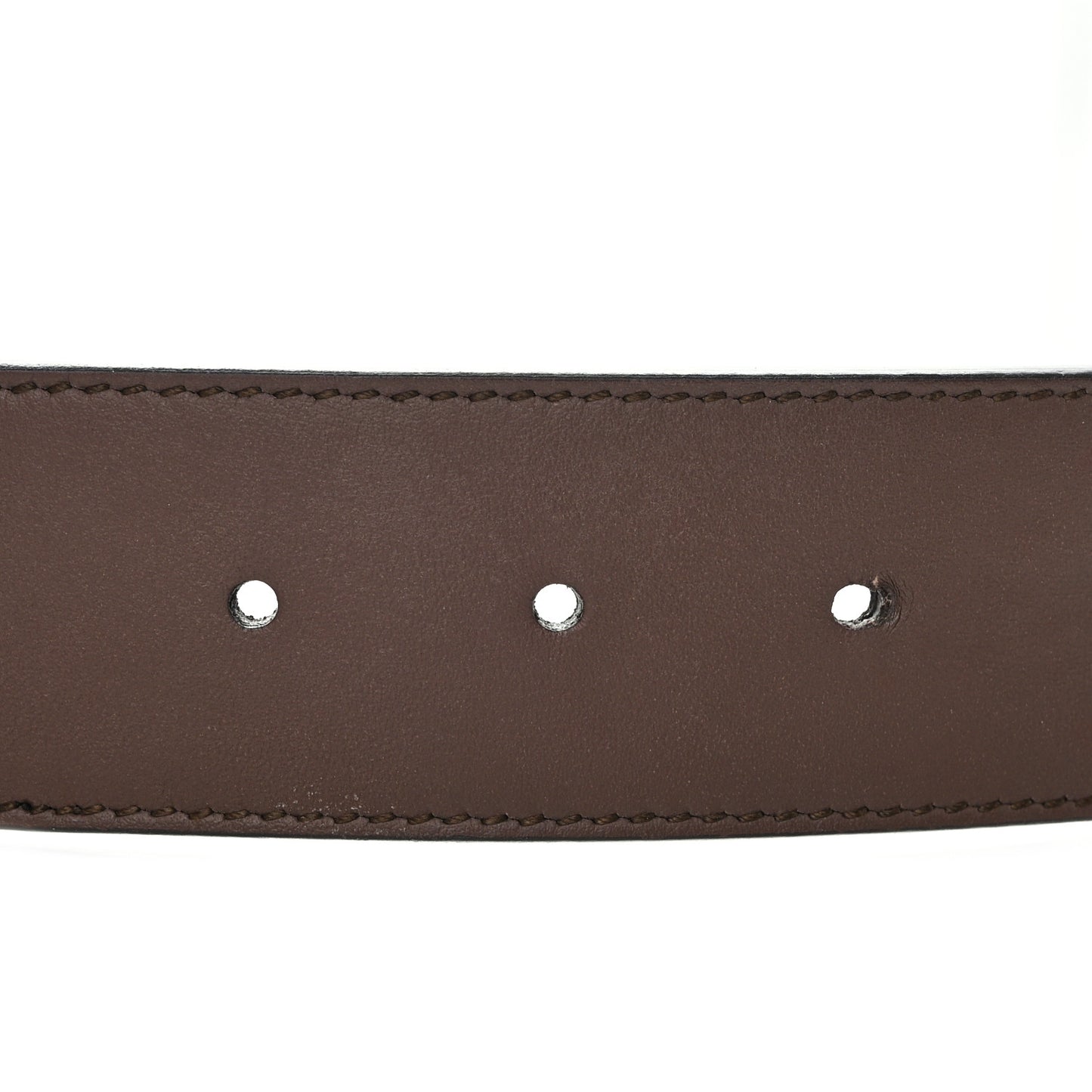GG Supreme Monogram Matte Plutone Calfskin Double G 40mm Belt 85 34 Beige Ebony New Acero