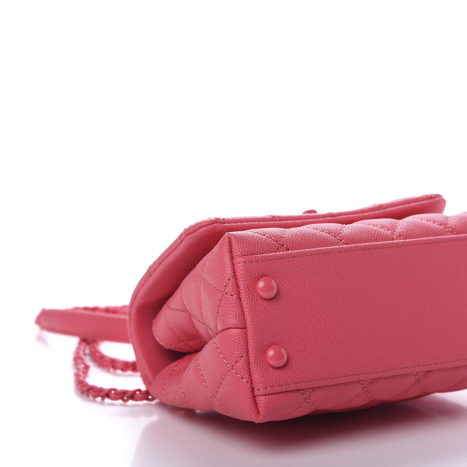 Chanel Caviar Quilted Incognito Extra Mini Coco Handle Flap Pink 6 of 11
