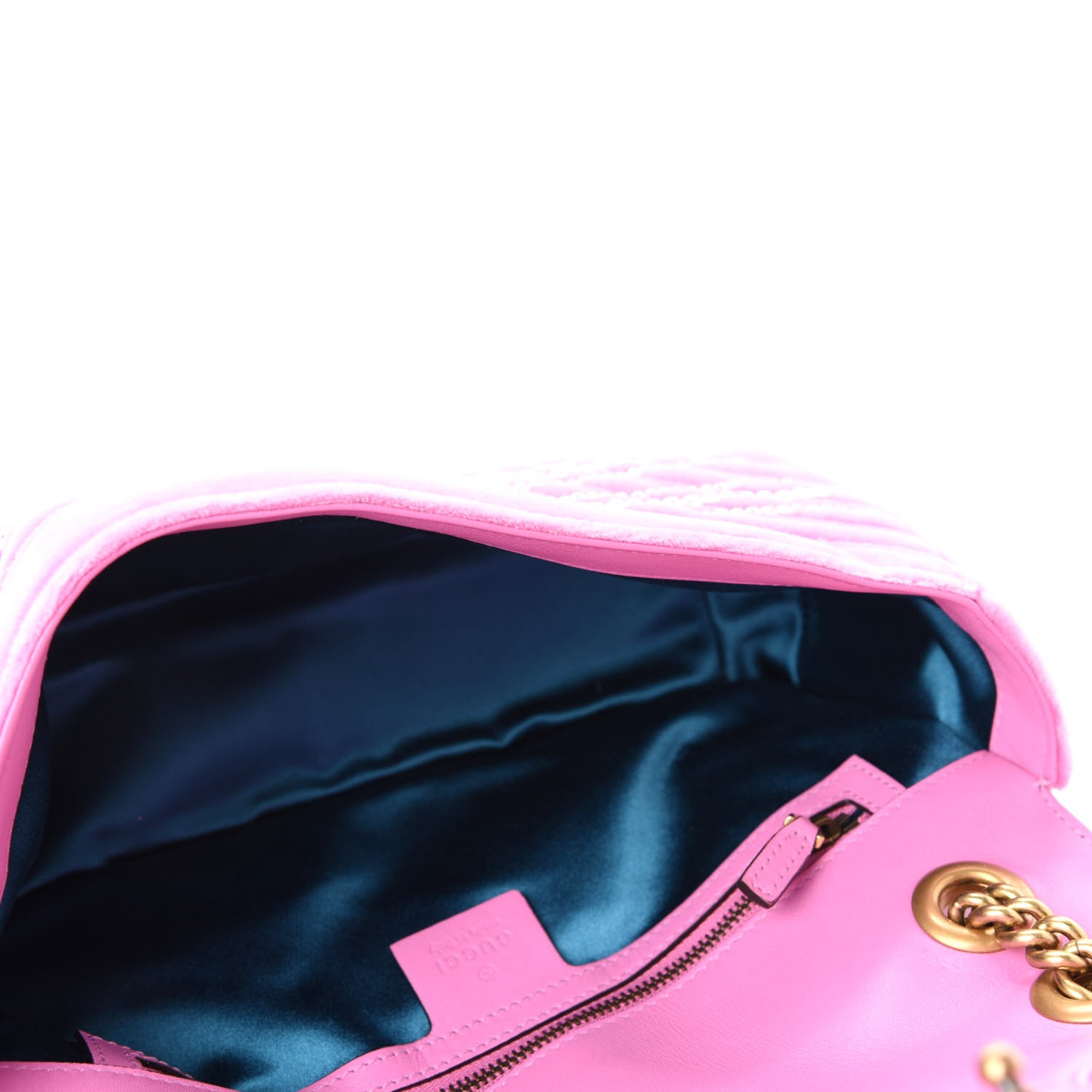 Gucci Velvet Matelasse Marquise Crystals Embroidered Small GG Marmont Shoulder Bag Malva 5 of 10