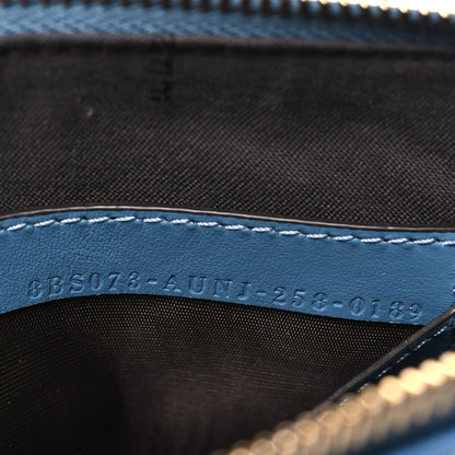 Fendi Denim Effect Fabric Jacquard FF Baguette Pouch Blue 7 of 11