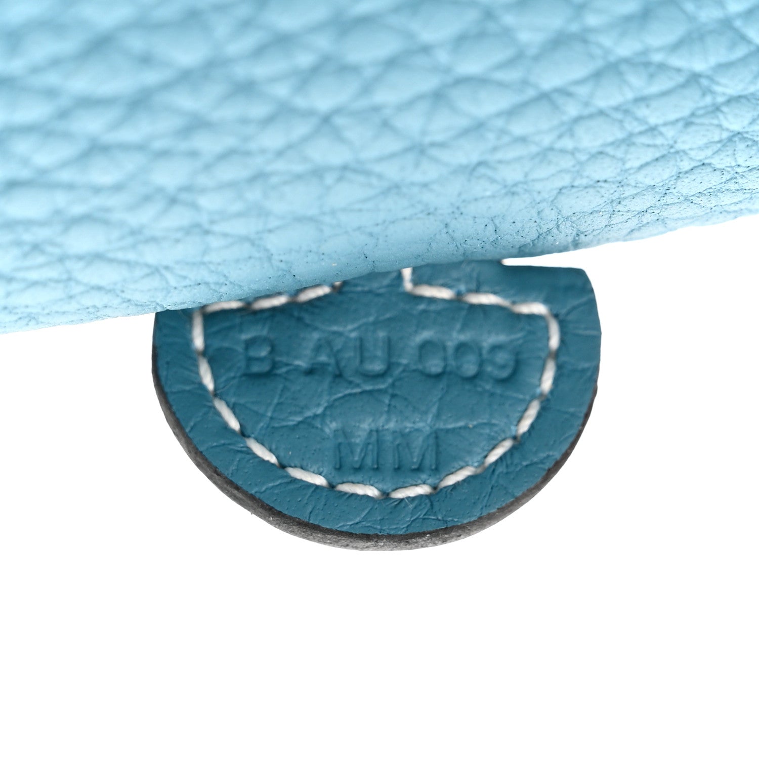 Hermes Taurillon Clemence Evelyne TPM New Blue Jean 7 of 11
