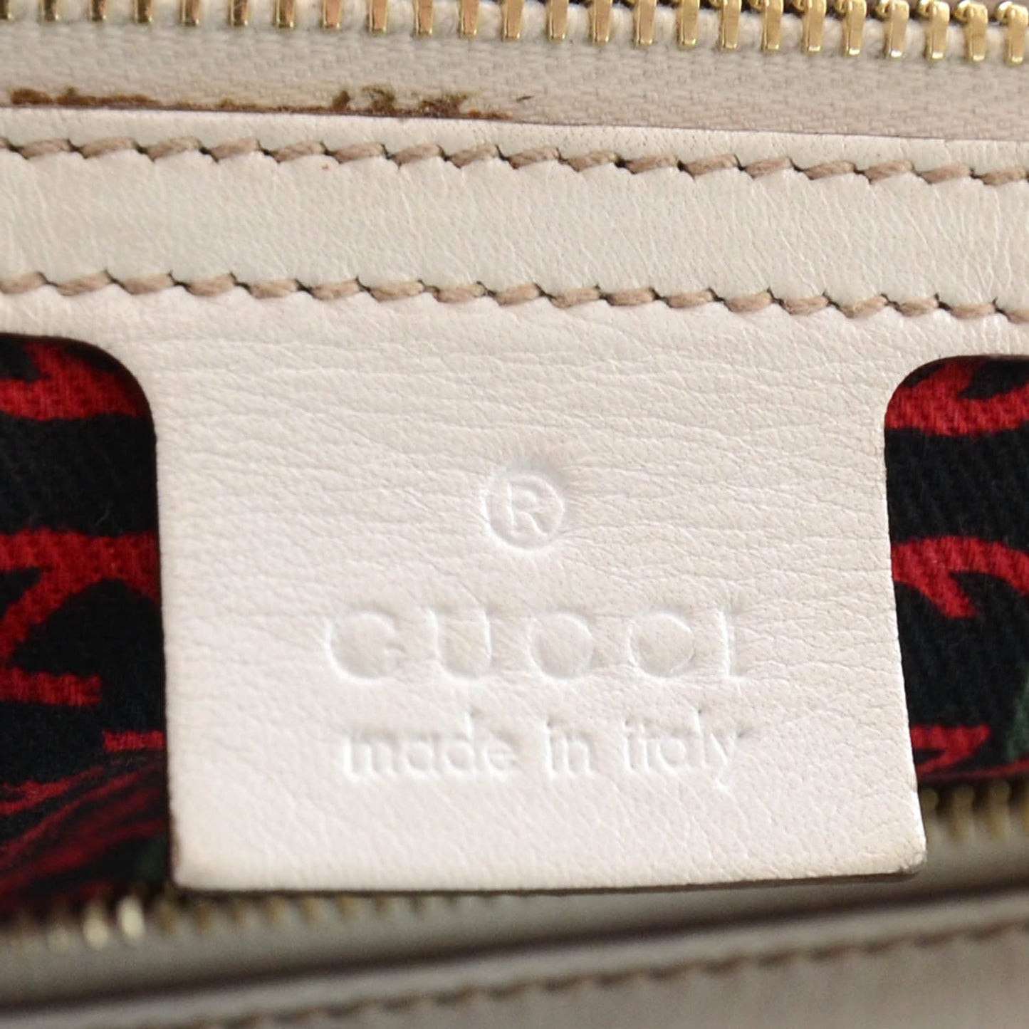 Leather Britt Large Boston White