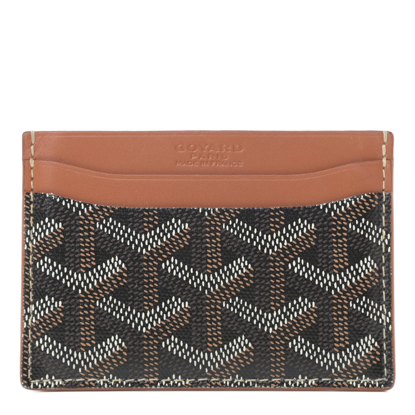 Goyardine Saint Sulpice Card Holder Black Gold