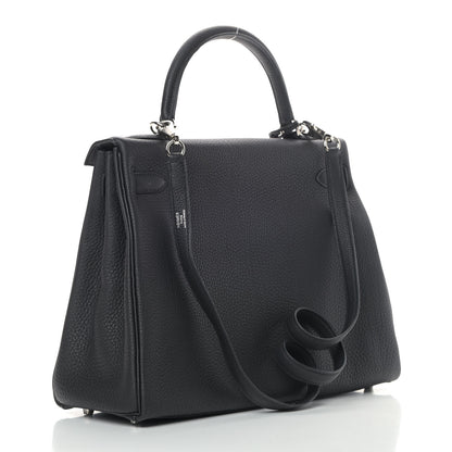 Hermes Togo Kelly Retourne 32 Black 3 of 13
