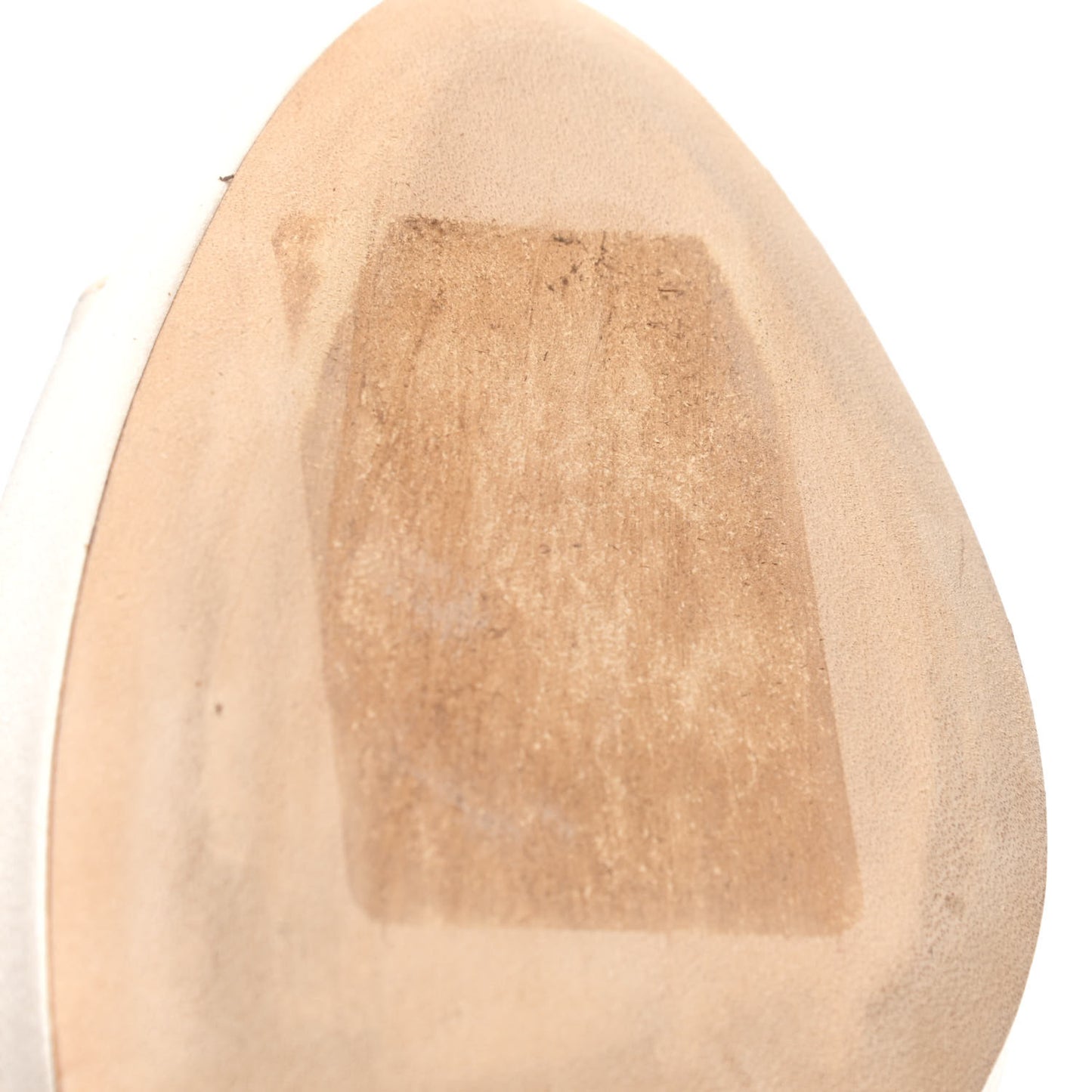 Satin Luna Platform Peep Toe Pumps 40.5 Ivory