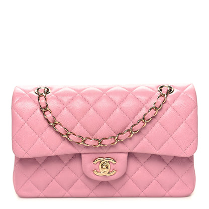 Chanel Caviar Quilted Small Double Flap Pink 1 of 11