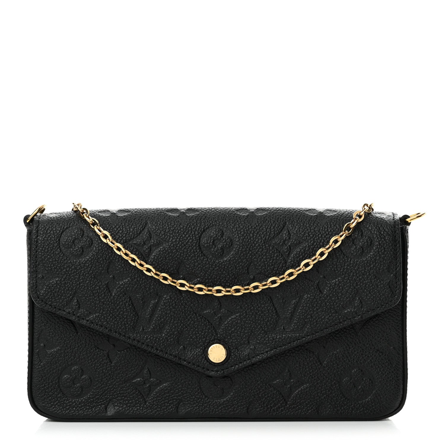 Louis Vuitton Empreinte Pochette Felicie Chain Wallet Black 1 of 12
