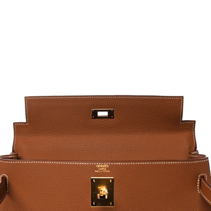 Hermes Togo Kelly Retourne 28 Gold 16 of 36