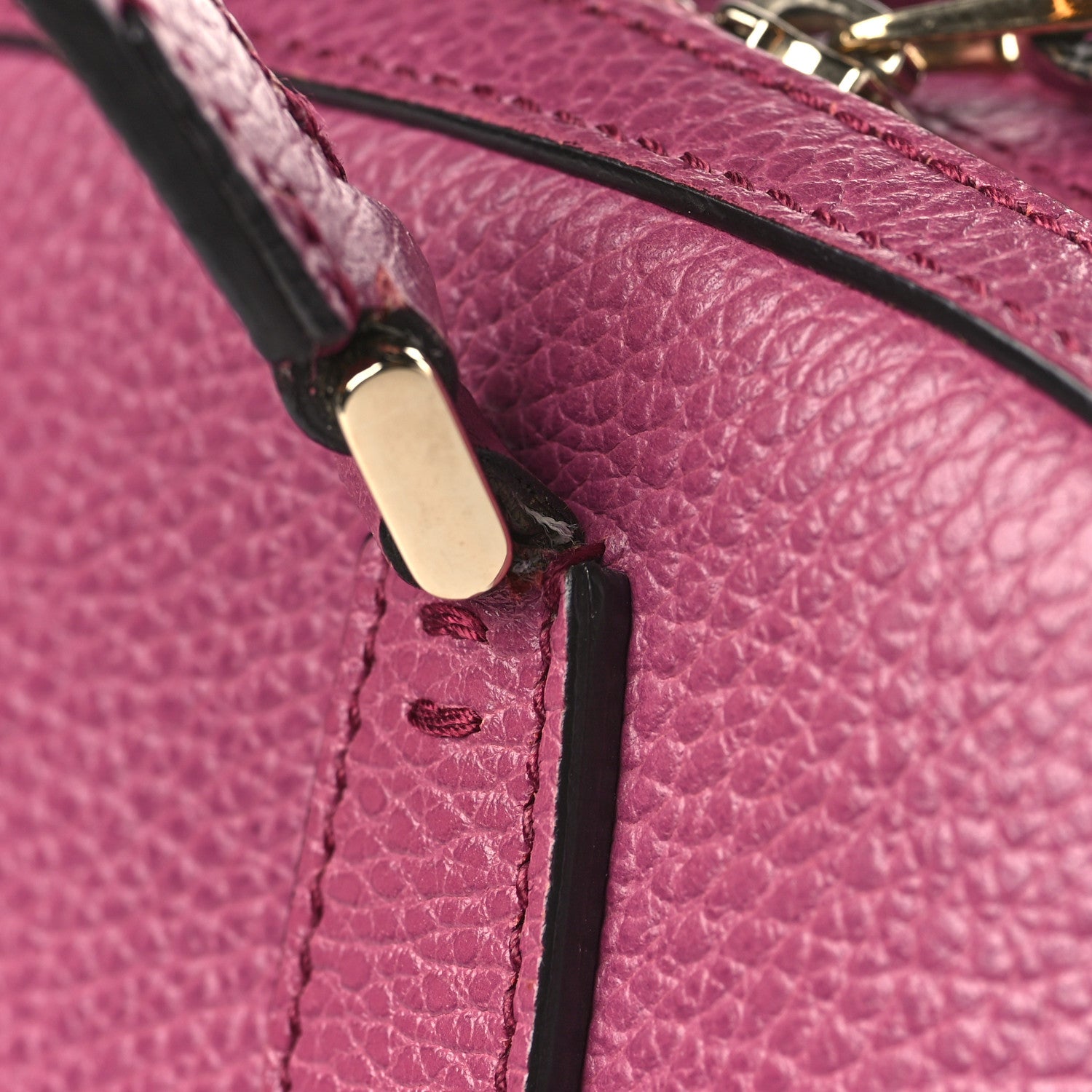 Gucci Dollar Calfskin Dome Bag Purple 10 of 10