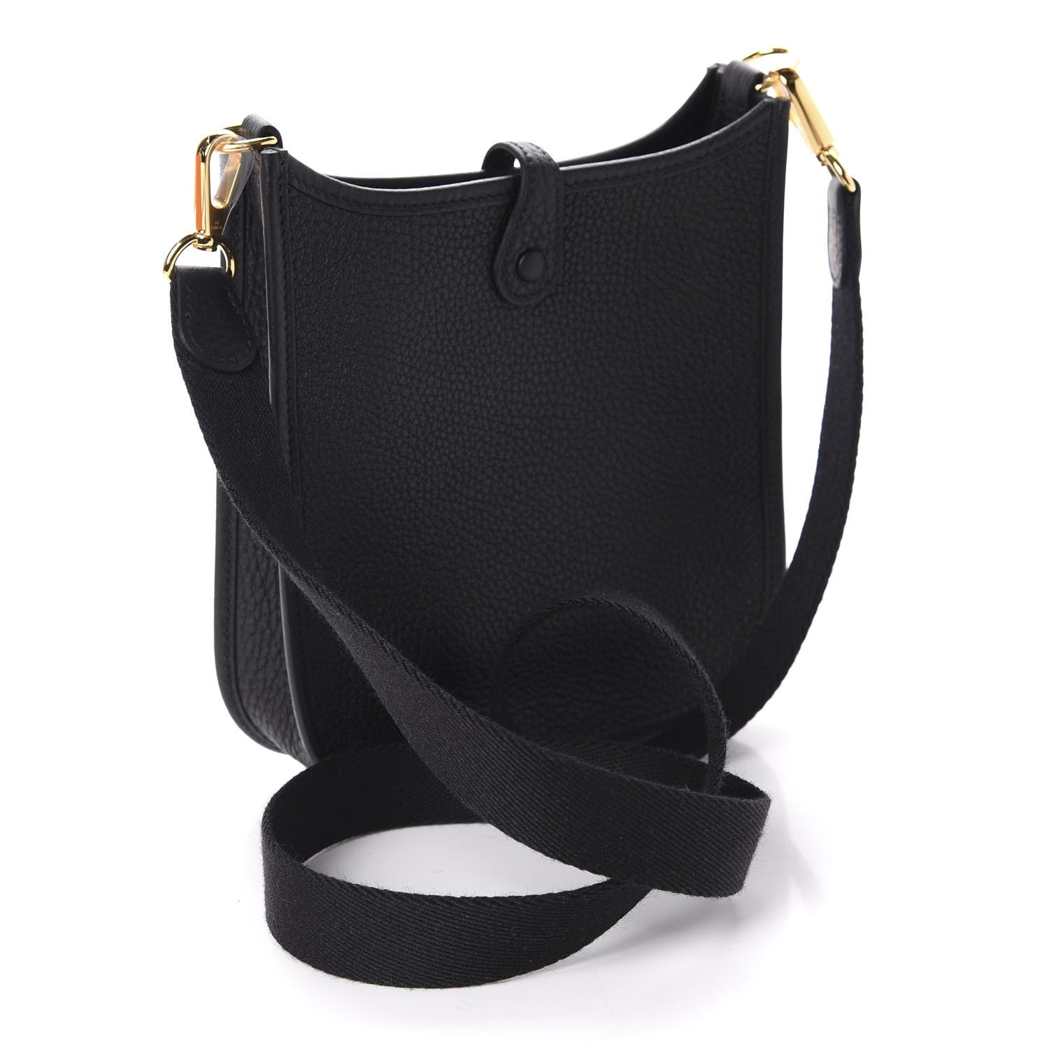 Hermes Taurillon Clemence Evelyne TPM Black 3 of 10