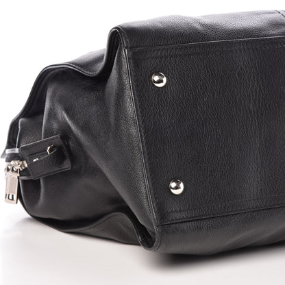Saint Laurent Calfskin Cabas Chyc Weekender Black 8 of 9