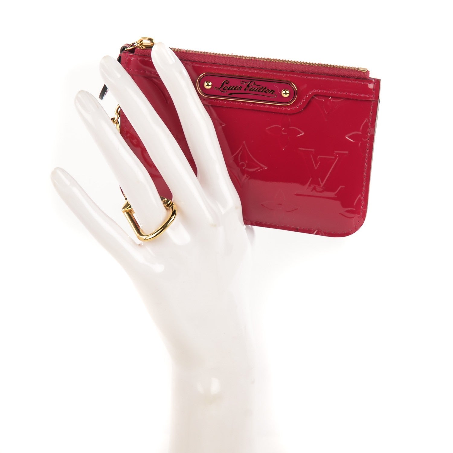 Louis Vuitton Vernis Key Pouch Rose Indien 2 of 8