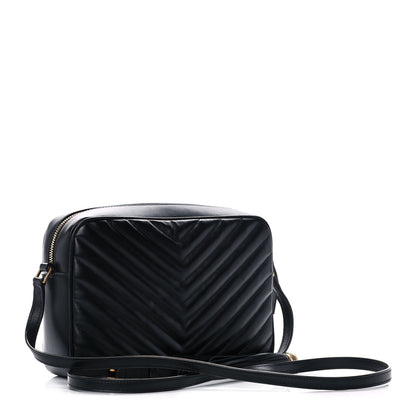 Saint Laurent Calfskin Matelasse Monogram Lou Camera Bag Black 3 of 11