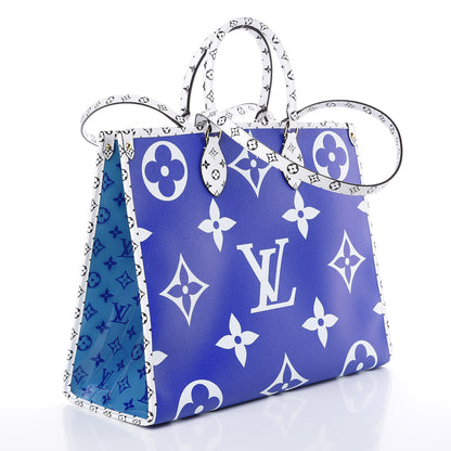 Louis Vuitton Monogram Giant Hawaii Onthego Blue 3 of 9
