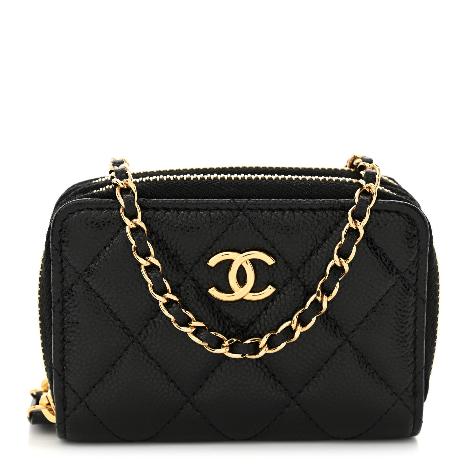 Chanel Caviar Quilted Miss Coco Clutch With Chain Bag Black 1 of 11