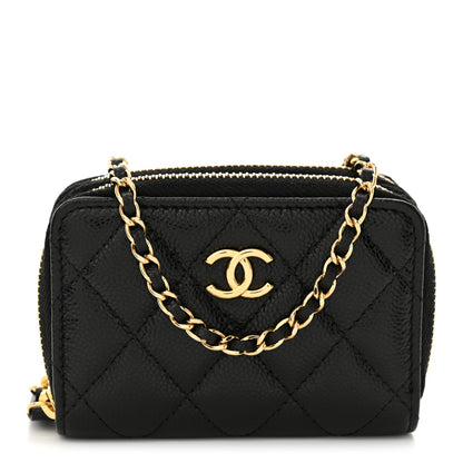 Chanel Caviar Quilted Miss Coco Clutch With Chain Bag Black 1 of 11