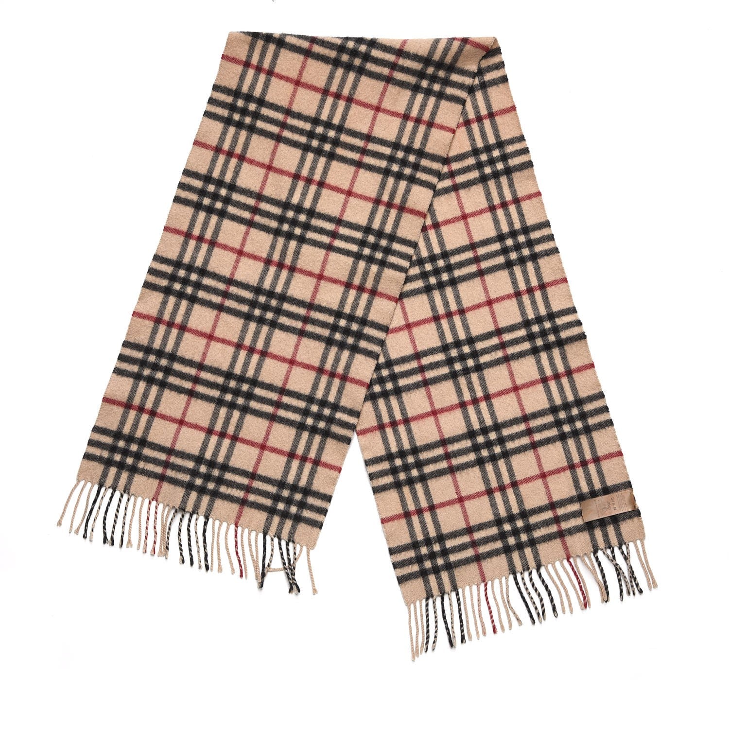 Burberry Cashmere House Check Scarf Camel 3 of 8