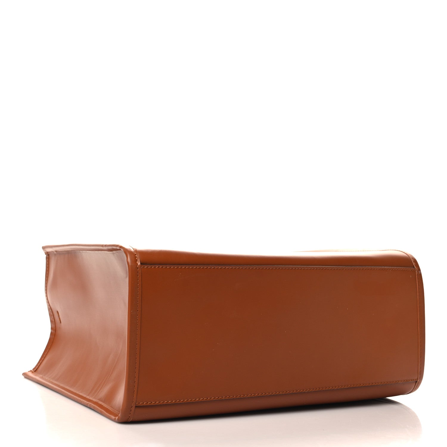 Fendi Vitello King Plexiglass Medium Fendi Sunshine Shopper Tote Cuoio 4 of 10