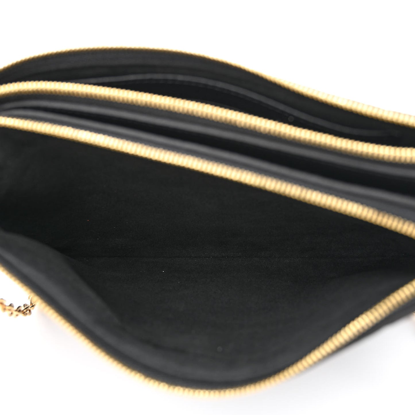 Empreinte Double Zip Pochette Black