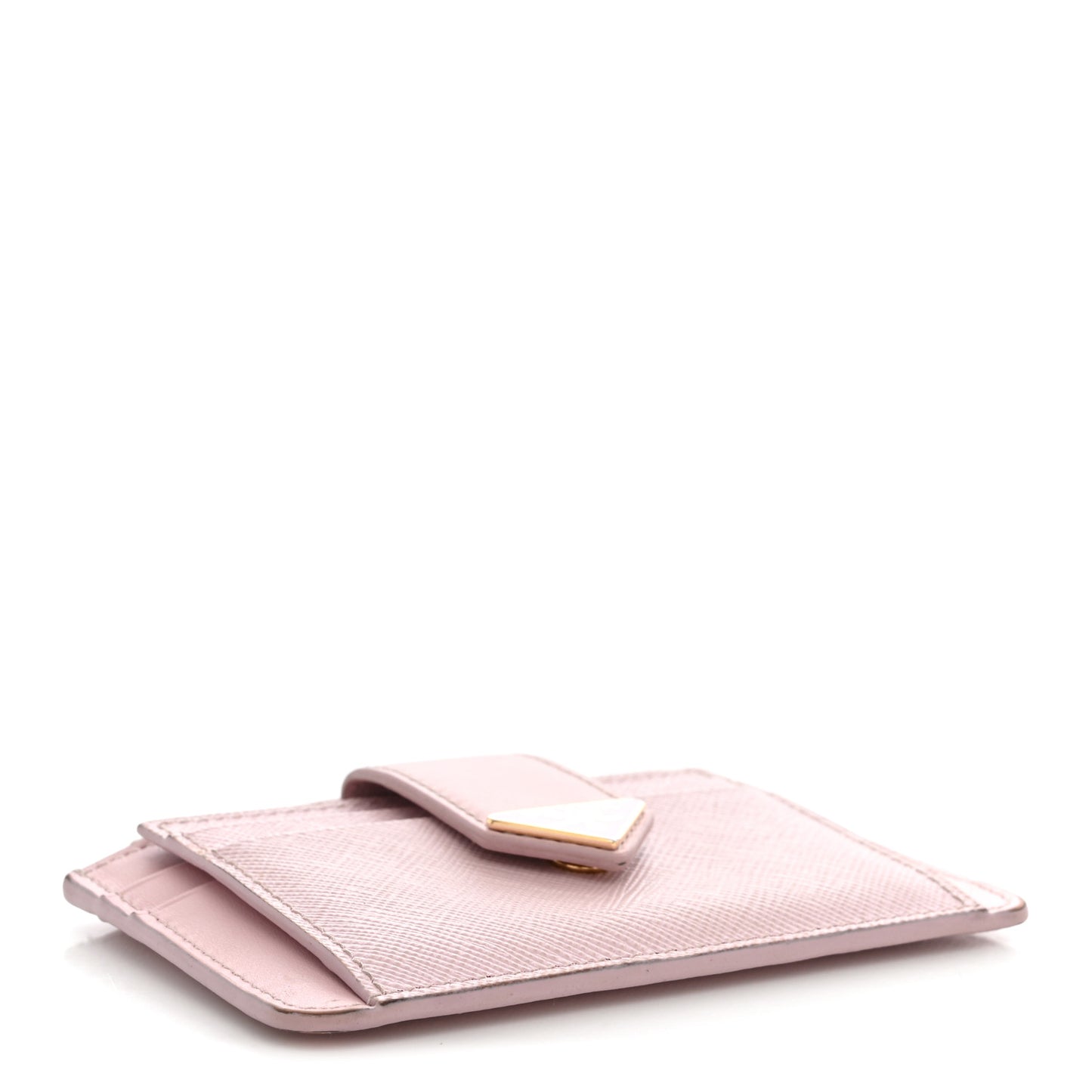 Saffiano City Calf Coin Case Card Holder Alabastro