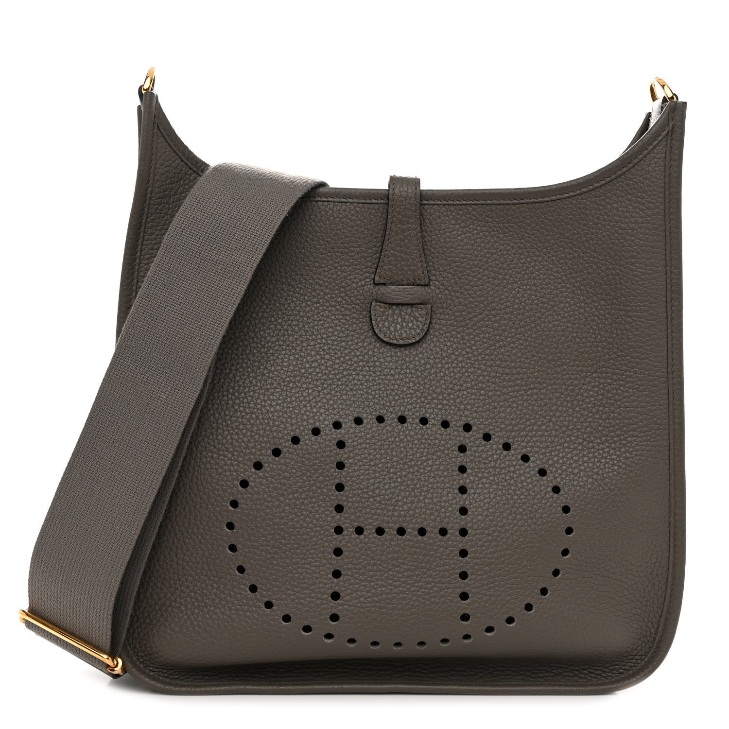 Hermes Taurillon Clemence Evelyne III PM Etain 1 of 10