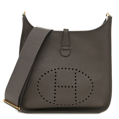 Hermes Taurillon Clemence Evelyne III PM Etain 1 of 10